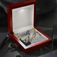 Cuban link chain gift with “Thank You For Teaching Me” message – dad graduation or milestone present