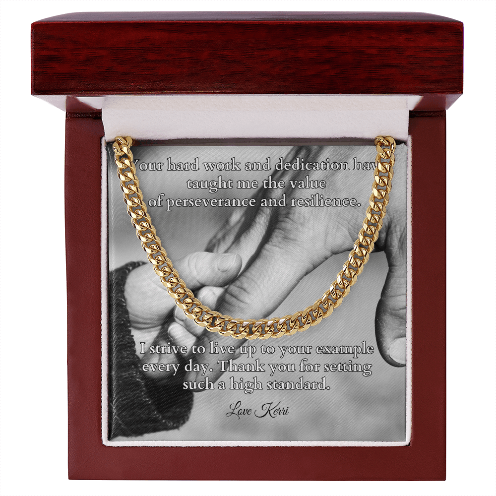 Shop our premium cuban link chain your hard work and dedication from MySisterIsASurvivor.