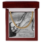 Shop our premium cuban link chain your love and encouragement from MySisterIsASurvivor.