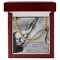 Shop our premium cuban link chain thank you for always being there from MySisterIsASurvivor.