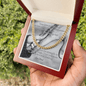 Shop our premium cuban link chain your love and support from MySisterIsASurvivor.