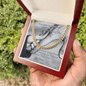 Shop our premium cuban link chain your love and guidance from MySisterIsASurvivor.