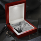 Cuban link chain gift with card “Your Love And Encouragement” – motivational gift for father