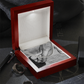 Cuban link chain for dad with message card “Thank You For Always Believing” – father appreciation gift
