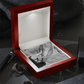 Cuban link chain with “To My Dad And Best Friend” message – meaningful gift from son or daughter