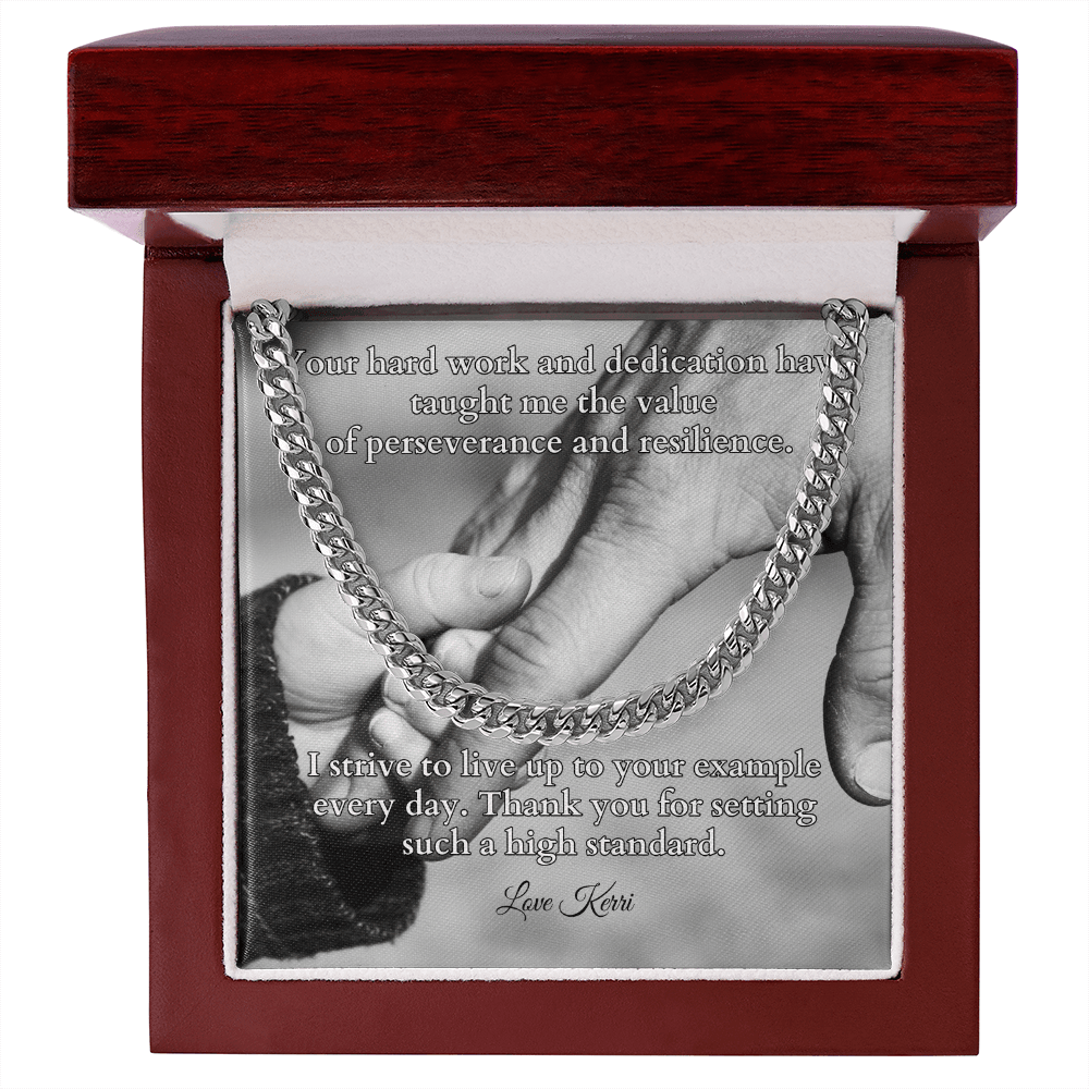 Shop our premium cuban link chain your hard work and dedication from MySisterIsASurvivor.