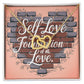 Self-Love Is The Foundation Of All Love: Interlocking Hearts Necklace - Mental Health Gift, Self-Love, Anxiety, PTSD Support