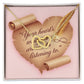 Your Heart's Whispers Are Worth Listening To: Interlocking Hearts Necklace - Mental Health Gift, Self-Love, Anxiety, PTSD Support