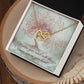 Nuture Your Mind With The Same Care As Your Heart: Interlocking Hearts Necklace - Mental Health Gift, Self-Love, Anxiety, PTSD Support