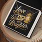 Love Makes Even The Darkest Days Brighter: Interlocking Hearts Necklace - Mental Health Gift, Self-Love, Anxiety, PTSD Support
