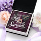 Every Scar Tells A Story: Interlocking Hearts Necklace - Mental Health Gift, Self-Love, Anxiety, PTSD Support