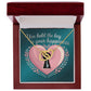 You Hold The Key To Your Happiness: Interlocking Hearts Necklace - Mental Health Gift, Self-Love, Anxiety, PTSD Support