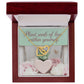Plant Seeds Of Love Within Yourself: Interlocking Hearts Necklace - Mental Health Gift, Self-Love, Anxiety, PTSD Support