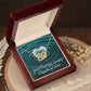 Your Courage Creates Ripples Of Love: Interlocking Hearts Necklace - Mental Health Gift, Self-Love, Anxiety, PTSD Support