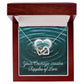 Your Courage Creates Ripples Of Love: Interlocking Hearts Necklace - Mental Health Gift, Self-Love, Anxiety, PTSD Support