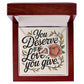 You Deserve The Love You Give: Interlocking Hearts Necklace - Mental Health Gift, Self-Love, Anxiety, PTSD Support