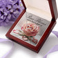 Peace Blooms Where Love Is Planted: Interlocking Hearts Necklace - Mental Health Gift, Self-Love, Anxiety, PTSD Support