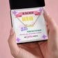 To the most amazing Mom in the world, thank you for your endless love, boundless patience, and warm embrace. - Custom Name Necklace