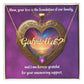 Mom, Your Love Is a Beacon - Customizable Name Necklace + Heart Charm for Moms