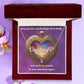 Mom, Your Love Is a Beacon - Customizable Name Necklace + Heart Charm for Moms