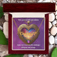 Mom, your strength and resilience inspire me to overcome life's challenges with grace and courage. - Forever Grateful Mom - Name Necklace + Heart