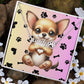 Chihuahua Dog - Personalized Name Necklace W/Paw Print Symbol - Custom Therapy Animal Jewelry & Keepsake