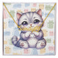British Shorthair Cat - Personalized Name Necklace + Paw Print
