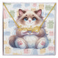 Ragdoll Cat - Personalized Name Necklace + Paw Print