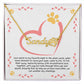 Personalized Paw Print Name Necklace - Message from Your Dog: "Your smile is my favorite thing..."
