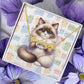 Birman Cat - Personalized Name Necklace + Paw Print