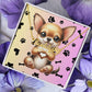 Chihuahua Dog - Personalized Name Necklace W/Paw Print Symbol - Custom Therapy Animal Jewelry & Keepsake