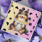 Shetland Sheepdog Dog - Personalized Name Necklace W/Paw Print Symbol - Custom Therapy Animal Jewelry & Keepsake
