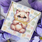 Persian Cat - Personalized Name Necklace + Paw Print
