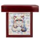 Ragdoll Cat - Personalized Name Necklace + Paw Print