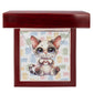 Devon Rex Cat - Personalized Name Necklace + Paw Print
