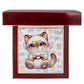 Siamese Cat - Personalized Name Necklace + Paw Print