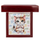 Manx Cat - Personalized Name Necklace + Paw Print