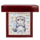 Scottish Fold Cat - Personalized Name Necklace + Paw Print