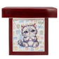 British Shorthair Cat - Personalized Name Necklace + Paw Print
