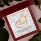 Personalized dog paw necklace, a gift of love and encouragement, inspired by the joy of seeing your smile every day.
