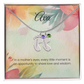 Engraved Baby Feet Necklace with Birthstone – Every Moment in a Mother's Eyes is Full of Love & Wisdom | Perfect Gift for New Moms