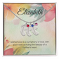 Engraved Baby Feet Necklace with Birthstone – A Symphony of Love: Beauty of a Mother's Heart | Perfect Gift for New Moms