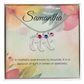 Engraved Baby Feet Necklace with Birthstone – A Mother's Love, A Beacon of Light | Perfect Gift for New Moms