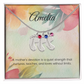 Engraved Baby Feet Necklace with Birthstone – A Mother's Quiet Strength, Nurturing & Loving | Perfect Gift for New Moms