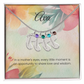 Engraved Baby Feet Necklace with Birthstone – Every Moment in a Mother's Eyes is Full of Love & Wisdom | Perfect Gift for New Moms