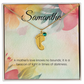 Engraved Baby Feet Necklace with Birthstone – A Mother's Love, A Beacon of Light | Perfect Gift for New Moms
