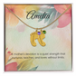 Engraved Baby Feet Necklace with Birthstone – A Mother's Quiet Strength, Nurturing & Loving | Perfect Gift for New Moms