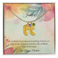 A Mother's Love Leaves a Lasting Imprint - Engraved Baby Feet Necklace with Birthstone