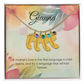 Engraved Baby Feet Necklace with Birthstone – A Mother's Love: The First Language of the Heart | Perfect Gift for New Moms