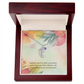 Engraved Baby Feet Necklace with Birthstone – Silent Guardians: A Mother's Unconditional Love & Devotion | Gift for New Moms